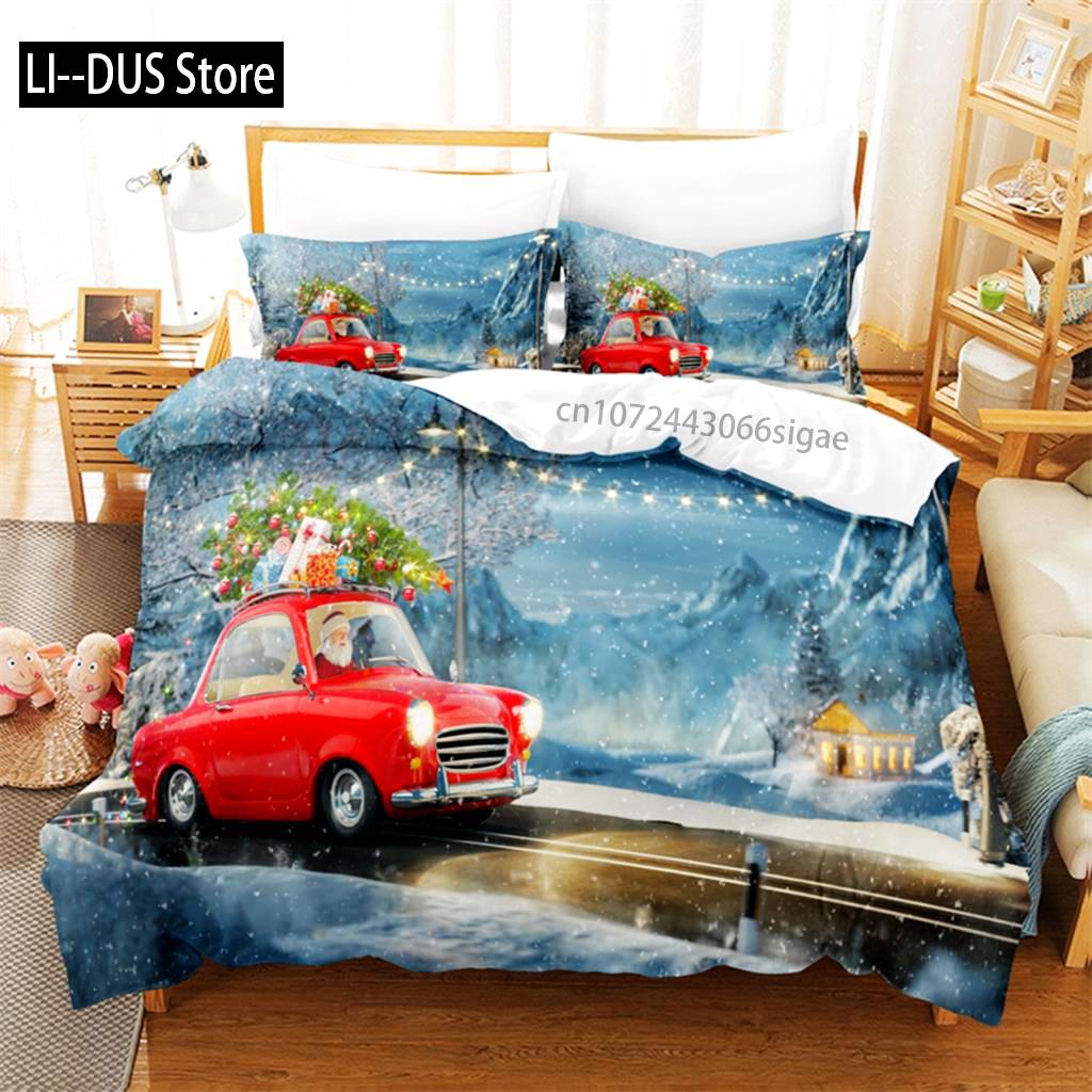 Christmas  Bedding Set Duvet Cover Set 3d Bedding Digital Printing Queen Size Bedding Sets Fashion Design