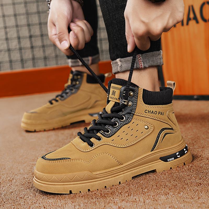 Fashion CYYTL Mens Boots Casual Shoes Cowboy Combat Tactical Motorcycle Chelsea Ankle Winter Work Leather Outdoor Hiking Designer Luxury