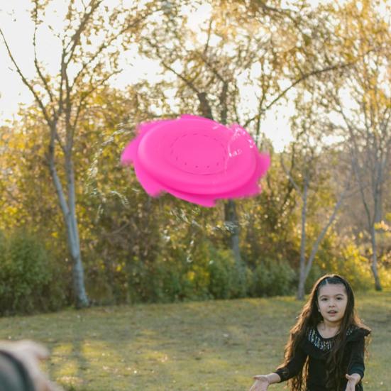 Silicone Water Flying Disc Summer Outdoor Beach Garden Spray Lawn Seaside Water Toy Splash Disc Parent-child Family