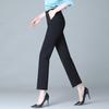 Women's High-Waisted Slimming Straight-Leg Suit Pants - Loose, Elastic, Plus Size, Casual for Spring & Autumn