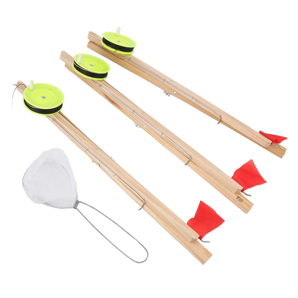 3Pcs Ice Fishing Flag Ice Fishing Tip Up Flag Replacement for Outdoor Winter River