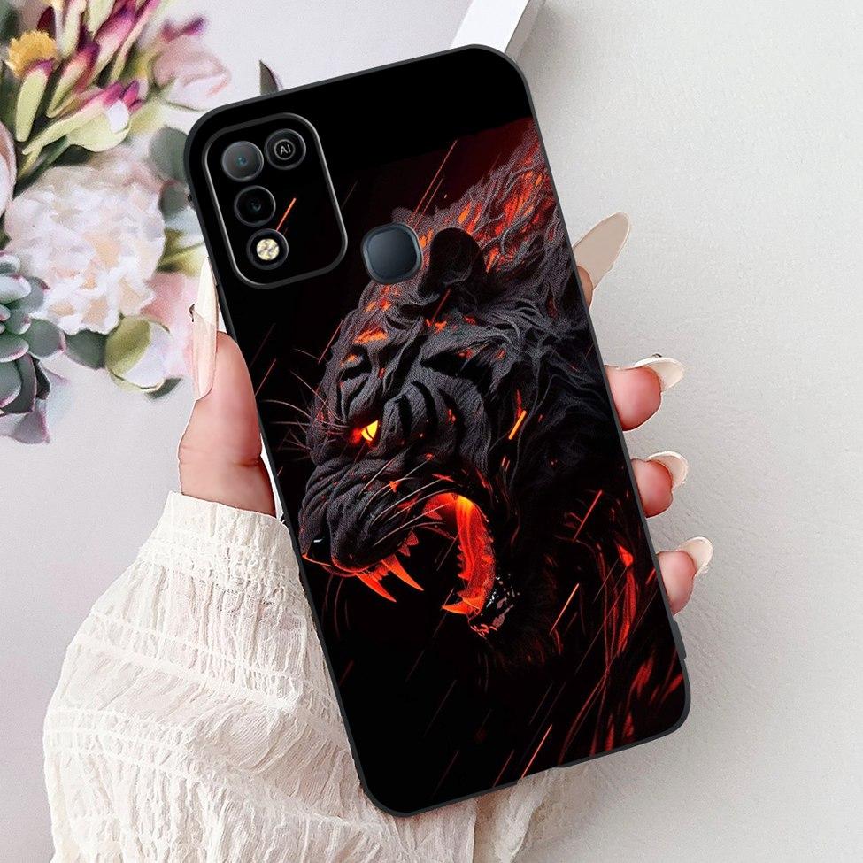 For Infinix Hot 10 X682C 10s X689B 10play X688C Back Cover For Infinix Hot 10 Play Case Shockproof Fashion Cute Cartoon Silicone