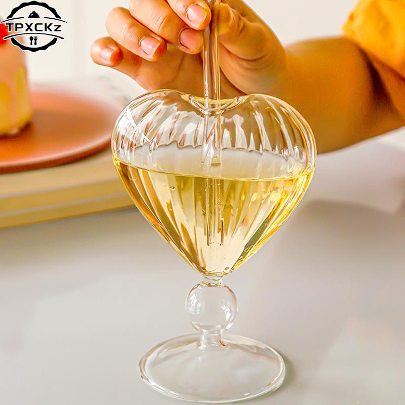 Heart Love Shaped Glass Mug Couple Cups Bird And Various Cocktail Glass Cup Tea Beer Mugs Milk Coffee Cup Gift Drinkware Verres