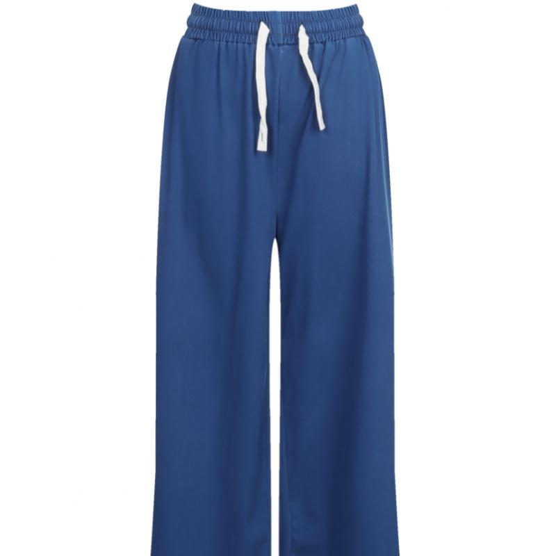 Shop Women Denim Wide Pants Stretch Waistband Pink Pic Wpt 21251