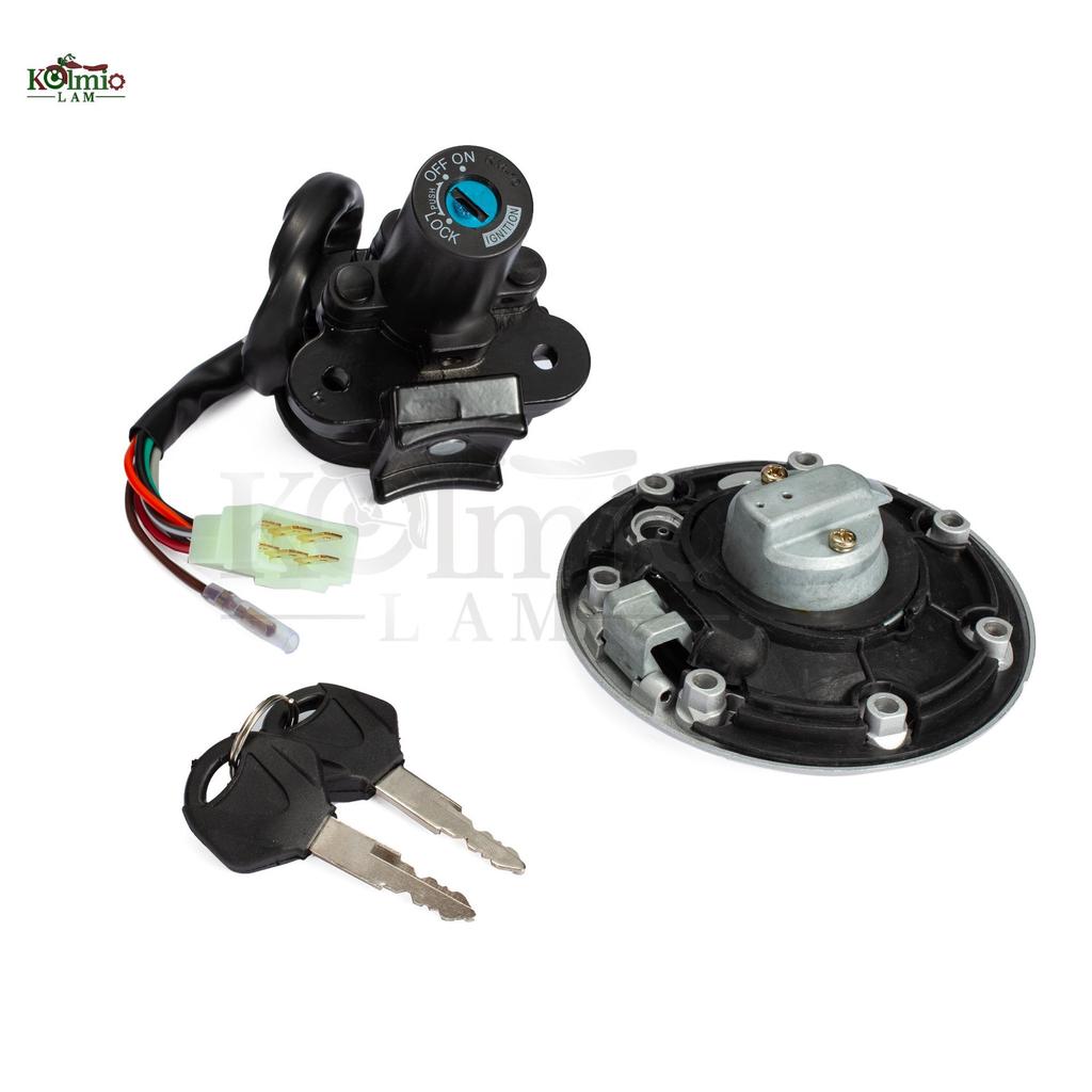 Motorcycle Ignition Switch Lock Set for Kawasaki ZZR600, 400, ZX-6R (2000-2002), ZX-7R, ZX-9R