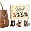 Kit per Perline Animali Fai da Te Set Creativo Gatto 3D con Perline per Decorazione Scrivania Libreria Bomboniere Capodanno Lezione d'Arte in Ufficio Regalo Festivo