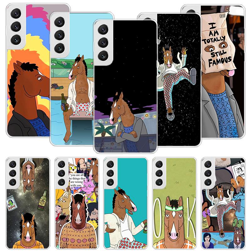 Cartoon B-BoJack Horsemans Phone Case For Samsung Galaxy S26 Ultra S23 S24 S25 Edge S20 FE S21 S22 Plus Soft Print Shell Cover F