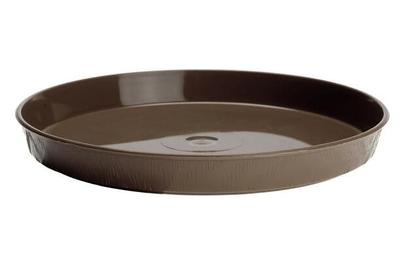 Wooden-like Flowerpot Saucer 35 Cm, Brown, Round