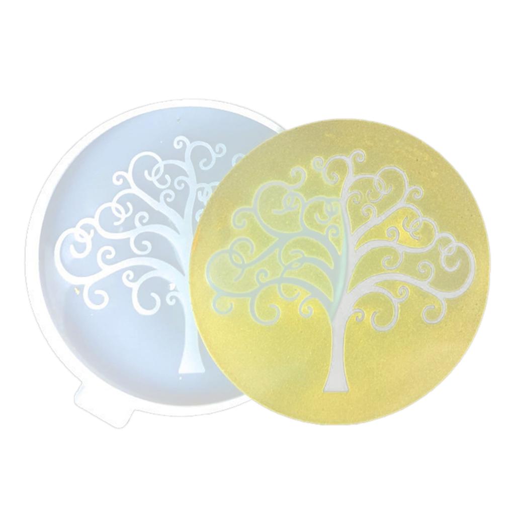 Tablett Untersetzer Form Silikon Epoxidharz Platzset Untersetzerform Wird verwendet, um künstliche Achatstücke Untersetzer herzustellen