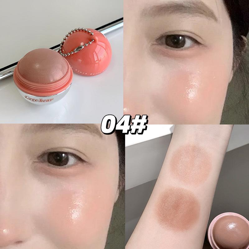 Полупрозрачные увлажняющие шарики-румяна: 3D осветление, Ежедневный естественный вид, Отбеливающий макияж.