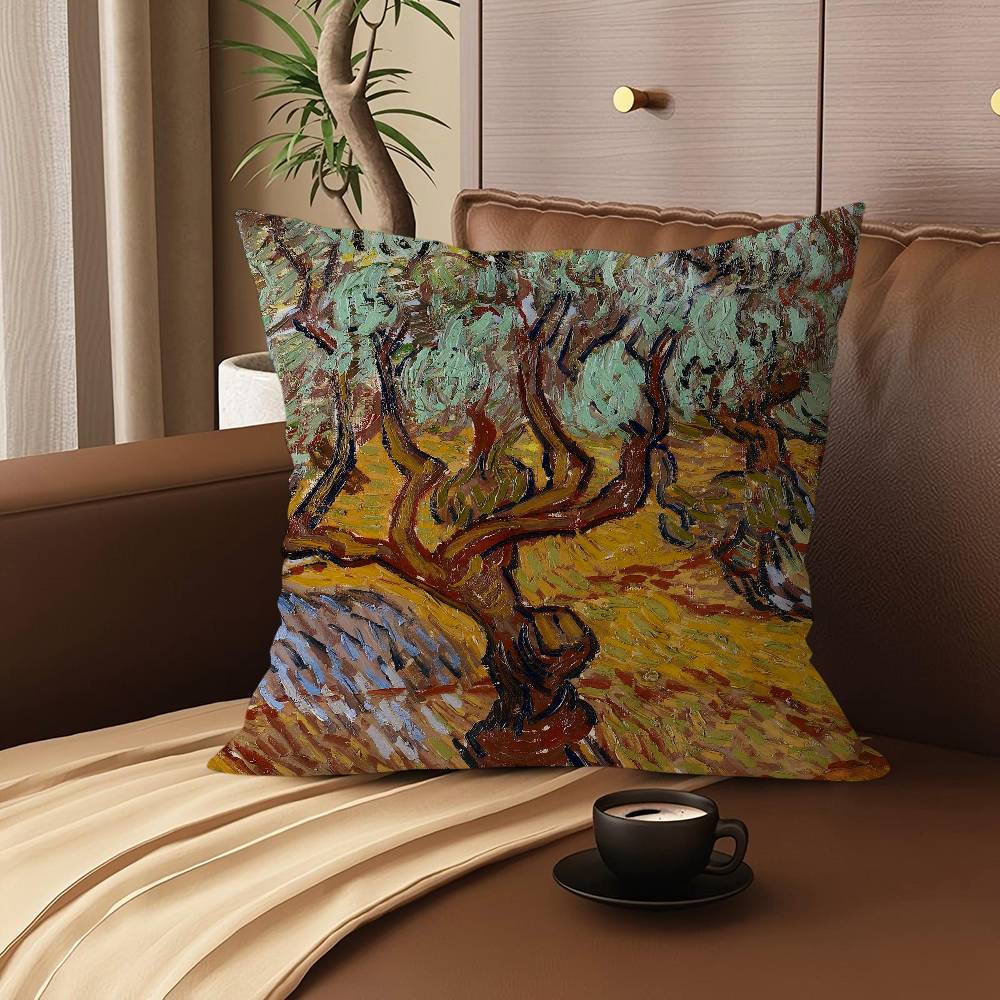 

V-Vincent Willem Van Gogh Pillow Anime Pillow Sofa Bed Head Pillow Cover Cushion Cover 45x45 Cm Fashion 12x12Inch