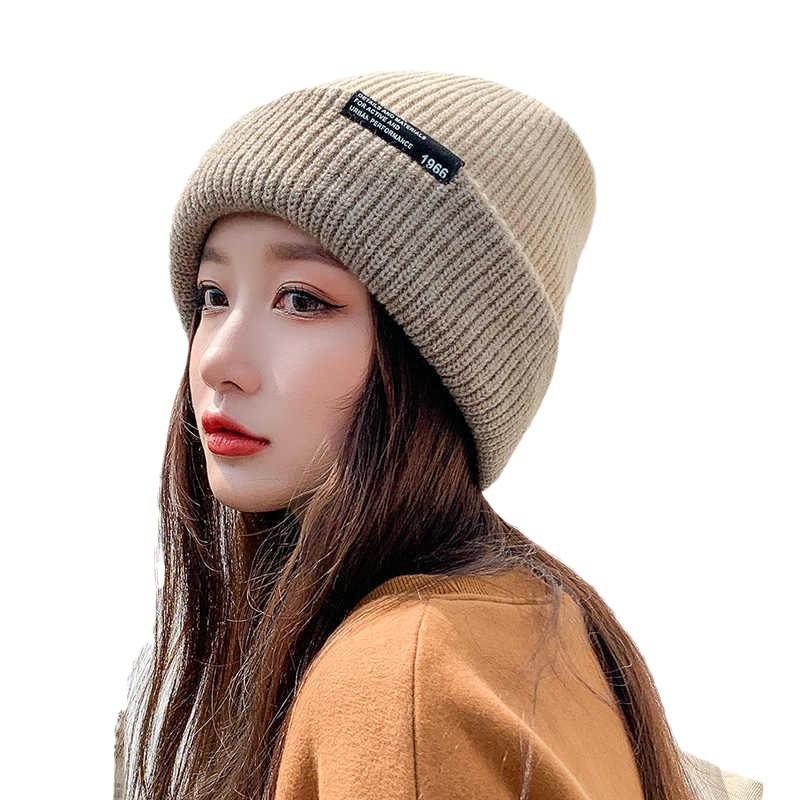 Winter Double Layer Versatile Woolen Hat To Keep Warm Large Head Circumference Double Sided Ear Protection Small Hat Showing Face
