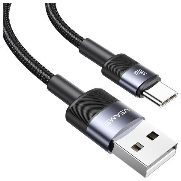 Usams Kabel Usb-A Na Usb-C 3A 1,2M       Aluminum Alloy Data Cable Sy Series Sj718Usb01 (Us-Sj718)