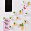 6pcs Cactus Fridge Magnet Refrigerator Magnetic Sticker 3D Cute Succulent Plant Message Board Reminder Home Decoration Kitchen