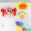 Hot Selling Frog Crab Bubble Machine Music Bath Electric Bubbles Bathtub Soap Automatic Baby Bathroom Toy for Children Brinquedo