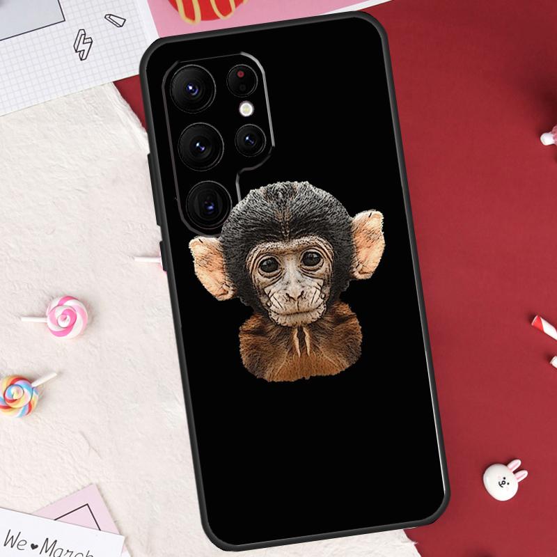 Monkey Gorilla Ape Baby Case For Samsung Galaxy S25 FE S23 FE S20 S21 S22 S24 S25 S26 Ultra S10 S25 Plus Cover Shell