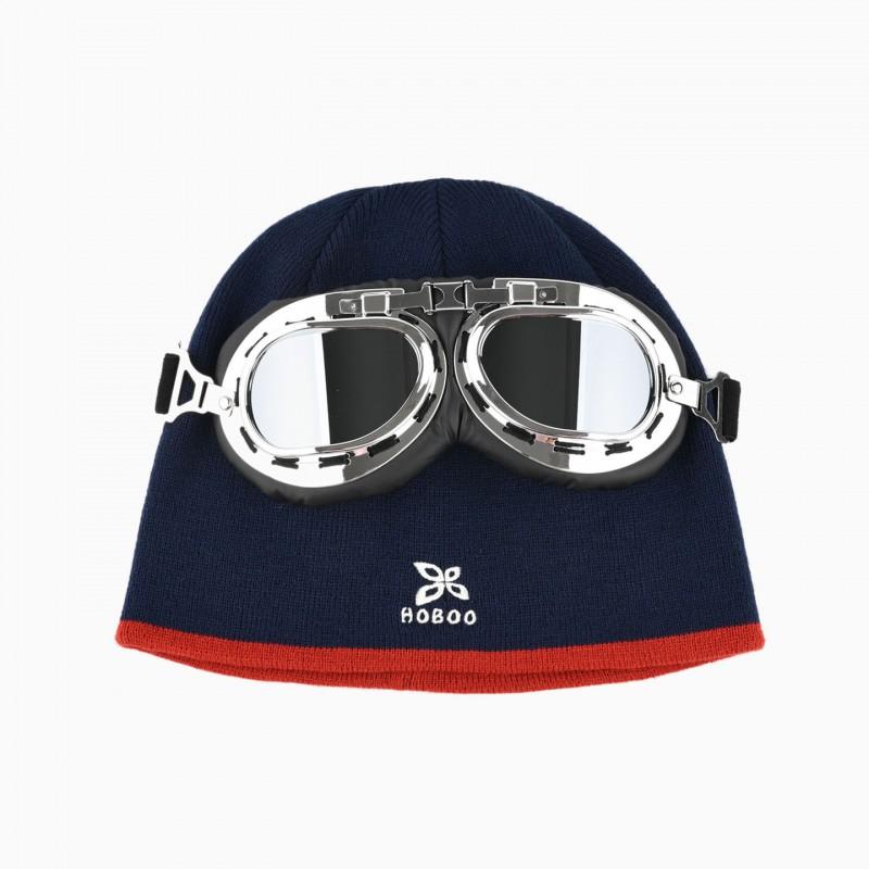 Unisex Knit Skiing Beanie Hat Winter Hiking Warm Ear Protection Foldable Outdoor Sports Cap