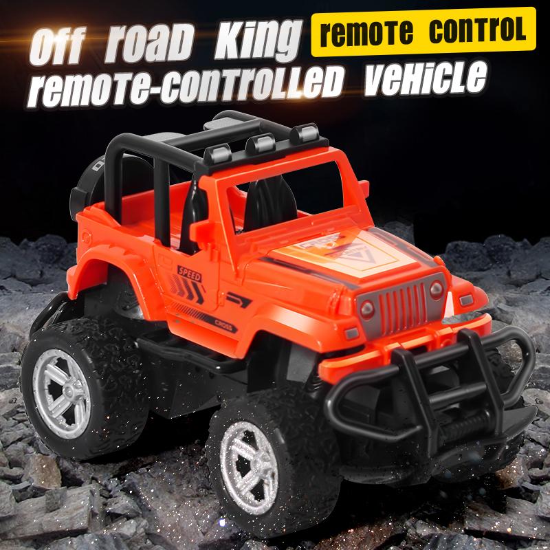 Children's toy car remote control car four-wheel drive inertia off-road strong impact resistance performance, cool drifting