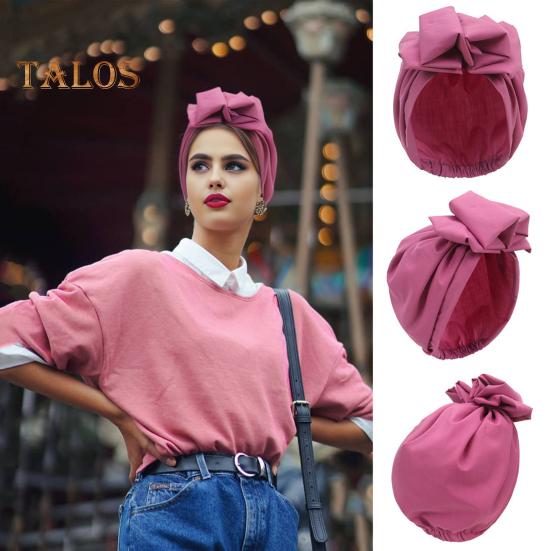 Turbanský klobouk Retro francouzský styl Květinová dekorace Dámský klobouk Jednobarevný Prodyšný Větruodolný Pokrývka hlavy Pro každodenní nošení
