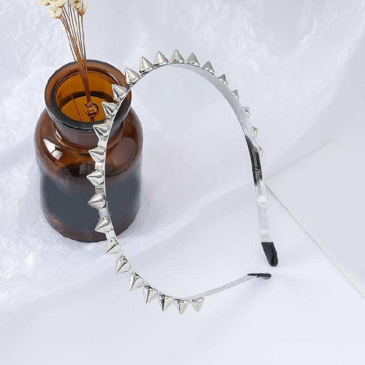 Unique Silver Studded Headbands Multifunctional Stylish Alloys Headpiece Fashionable Head Accessory