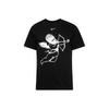 Nike Tricou cu decolteu rotund cu imprimeu desen animat pentru băiat iubit certificat Topuri unisex negru FFCHERUBBLK-003