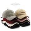 Personalized Female Retro Soft Top Corduroy Letter Embroidered Cap Outdoor Men's Sunscreen Baseball Cap