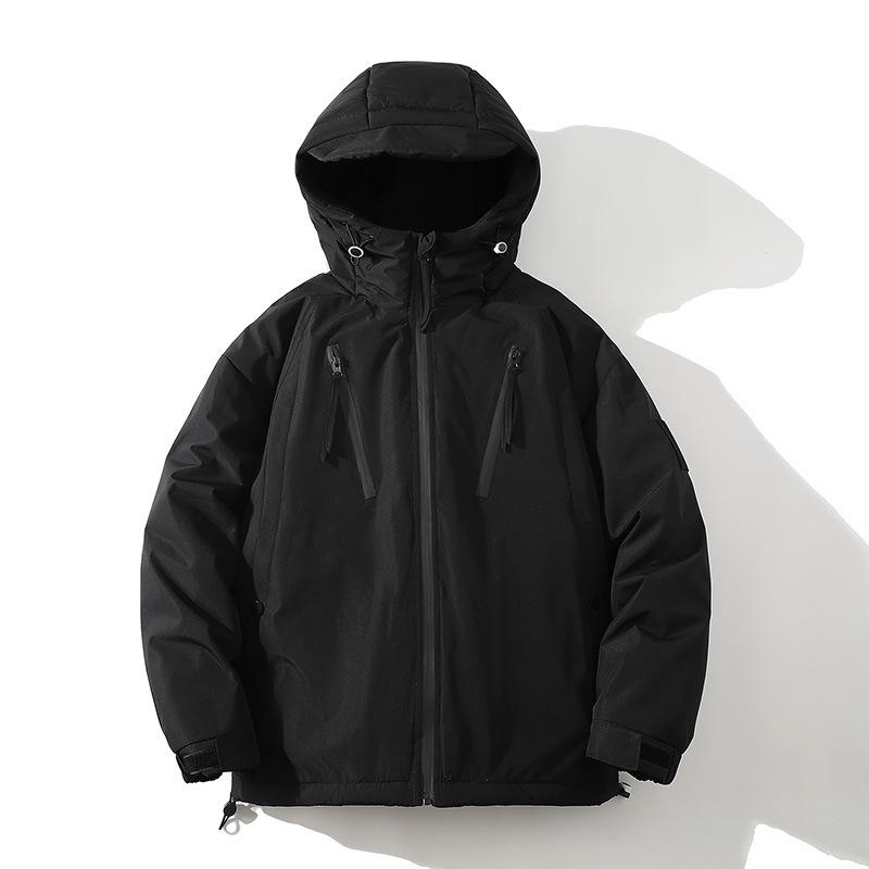 Winter New Men's Graphene Cotton-padded Clothes Casual Fashion Warm Versatile Hong Kong Style Tooling Men and Women