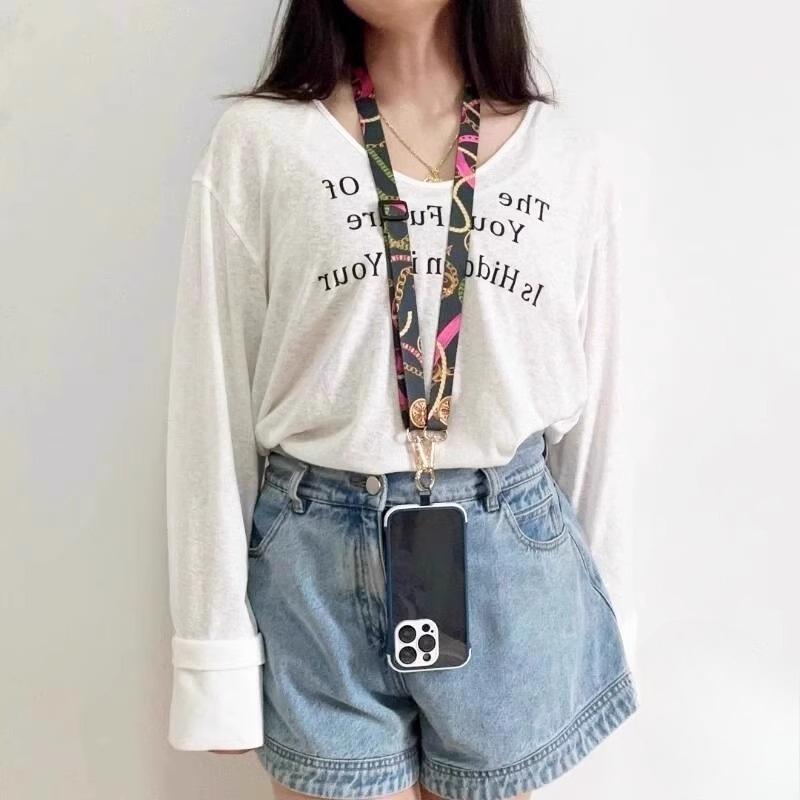 Retro Totem Pattern Crossbody Cell Phone Lanyard Adjustable Hanging Neck Mobile Phone Strap Pendant With Universal Card Gasket