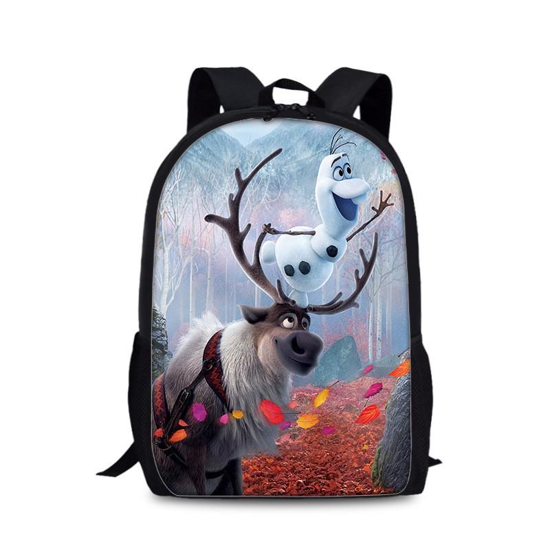Frozen Childrens Cartoon Backpack With Lightweight Nylon Material For School And Daily Use
