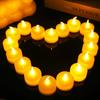 Mini Flameless Electronic Candle Light LED Battery Powered Warm Light Wedding Party Christmas Halloween New Year Home Decoration Supplies