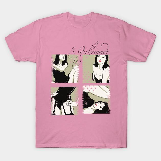 T Shirt Women Ex Girlfriends Harajuku Print Kawaii Tshirt Summer Short Sleeve Female T-Shirt Top Tee