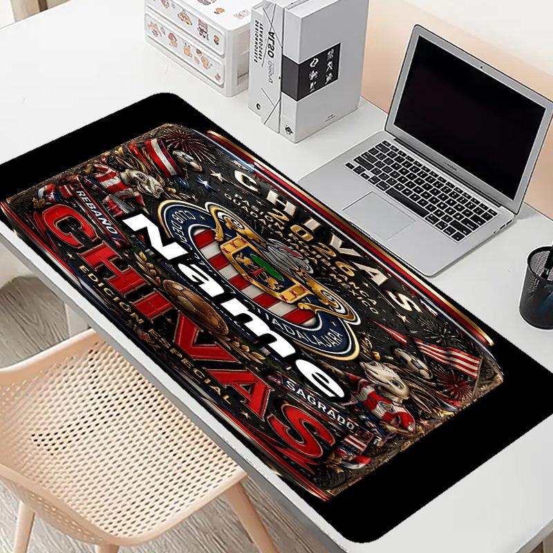 Kişiye Özel İsimli Club Deportivo Guadalajara Desenli Mouse Pad, Dizüstü Bilgisayar Masa Matı, Ev İçin Dekoratif Masa Matı Klavye Altlığı Hediye
