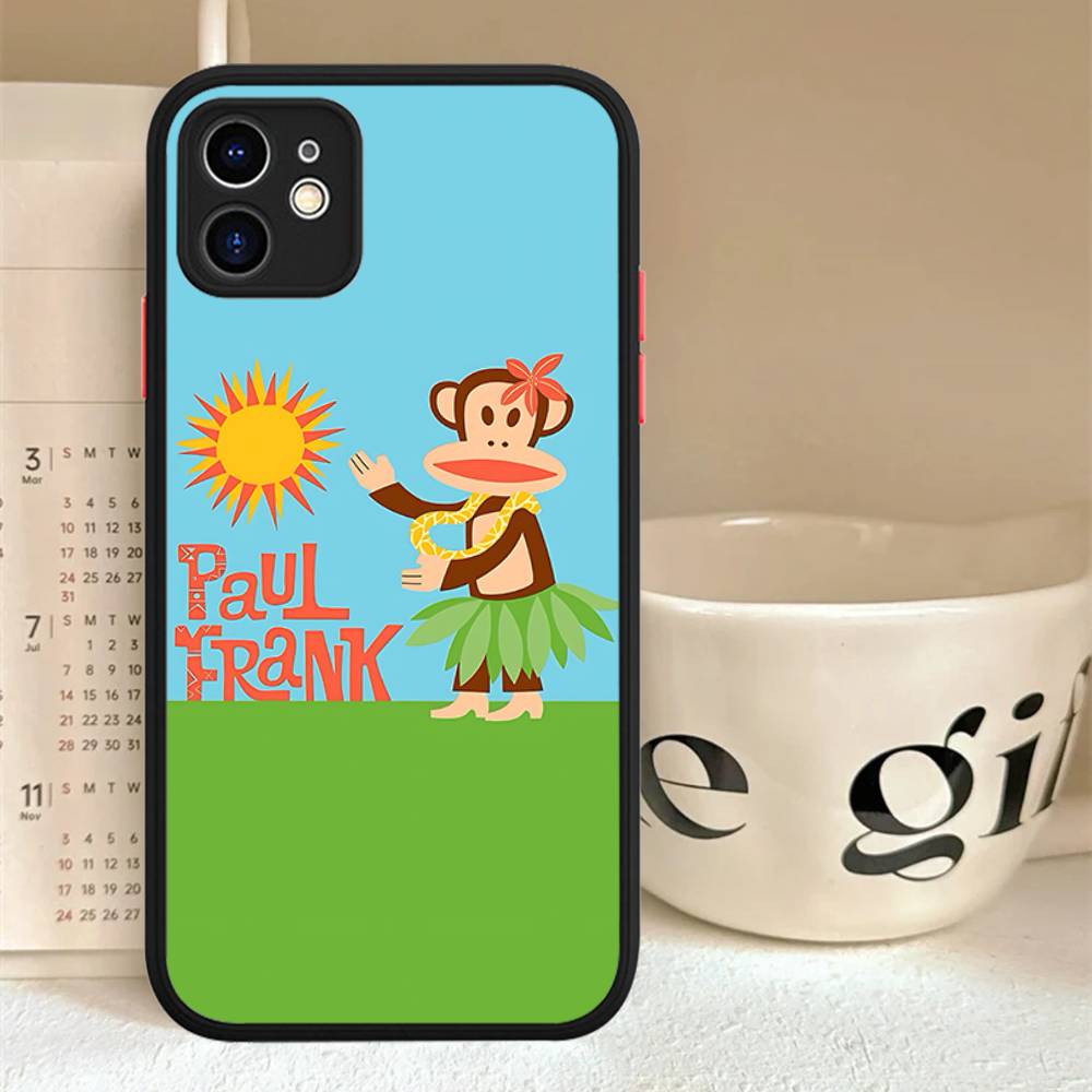 

Fashion Logo P-Paul F-Frank Phone Case For IPhone 13 12 X XS MAX Pro Max 16 15 11 14 Pro Max Shockproof Matte Cover iphone 11
