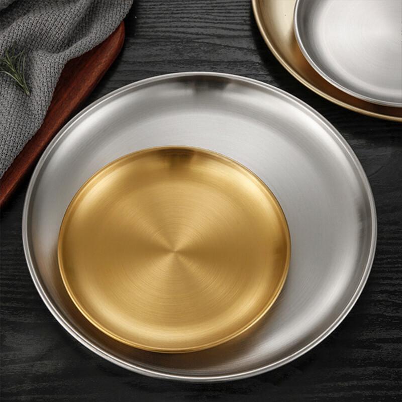 Qianhua Zhike Stainless Steel Round Serving Plate