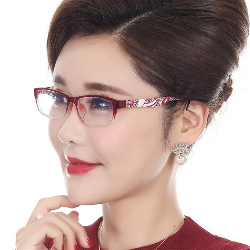 FOENIXSONG ladies's Reading Glasses Anti Blue Ray Lenses 1.00 2.00 3.00 4.00 Red Retro Plus Prescription Eyewear for ladies SK898