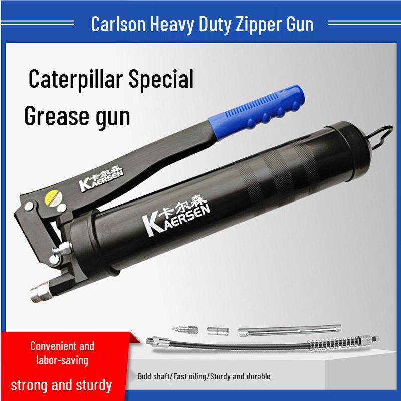 Carlson Zipper Grease Gun: Mini Excavator Chain Type Mechanical Lubricating Oil Bullet Gun