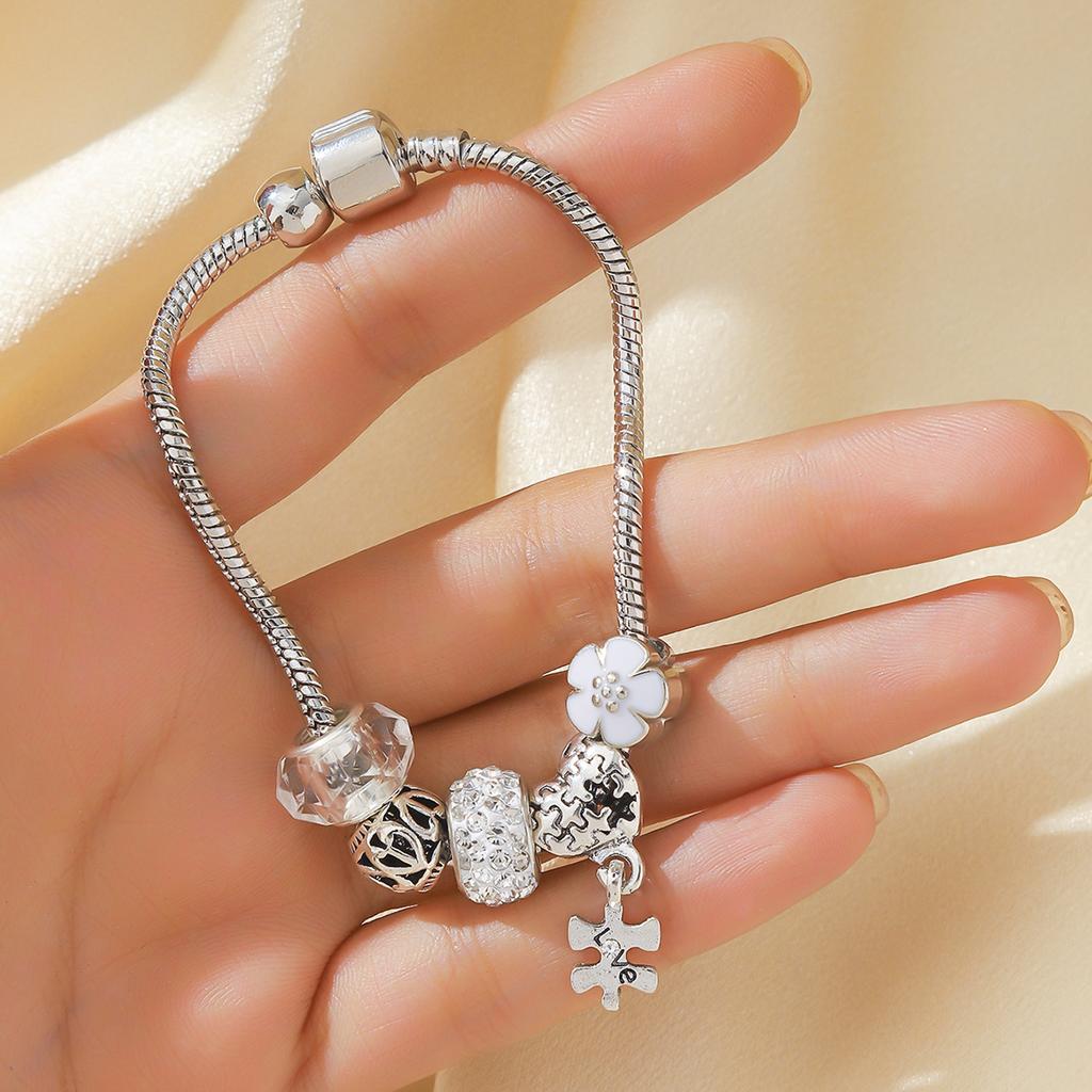 1PC Women's Fashion Pan Family Multi Element Beaded Devil's Eye Bracelet Zircon Suitable for Date, Party, Festival Gift