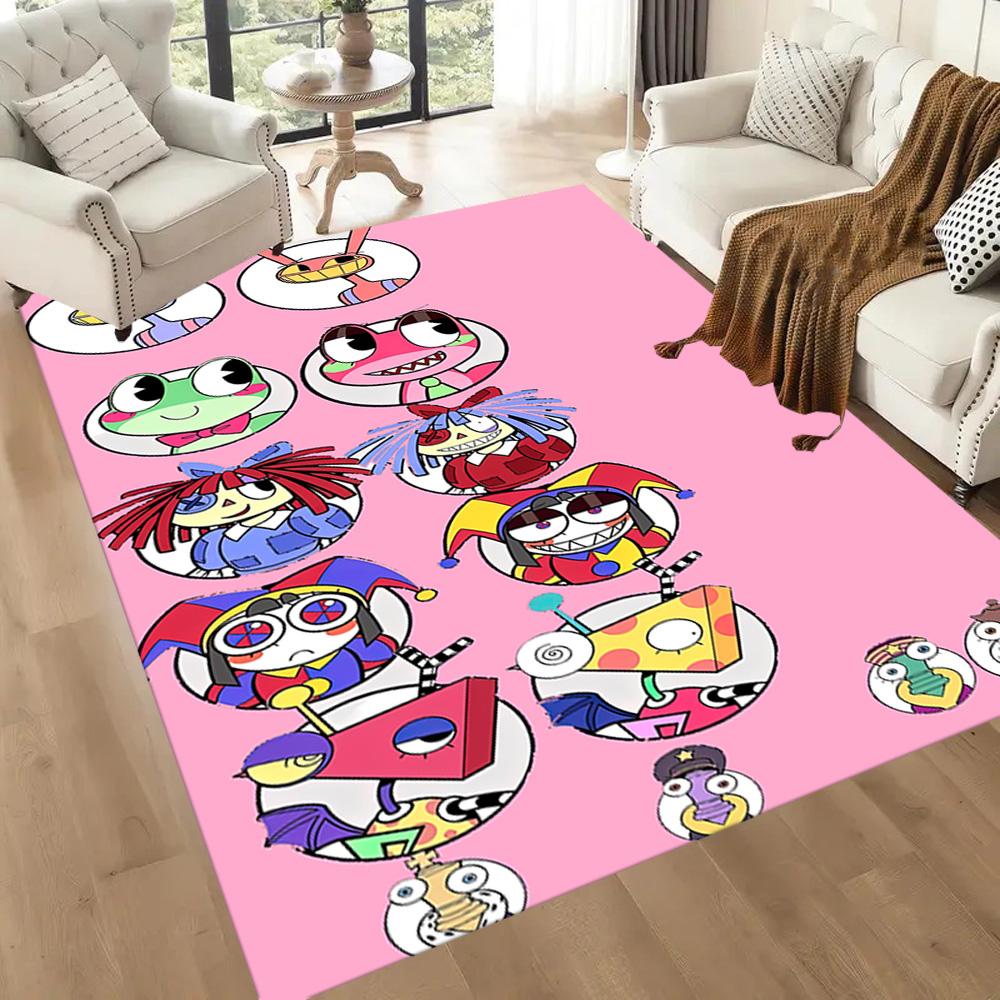 Digital Circus Floor Mat Design for Foyer Kitchen Game Room Dormitory Antislip Carpet Decorate Offices Perfect Gift for Women/Men