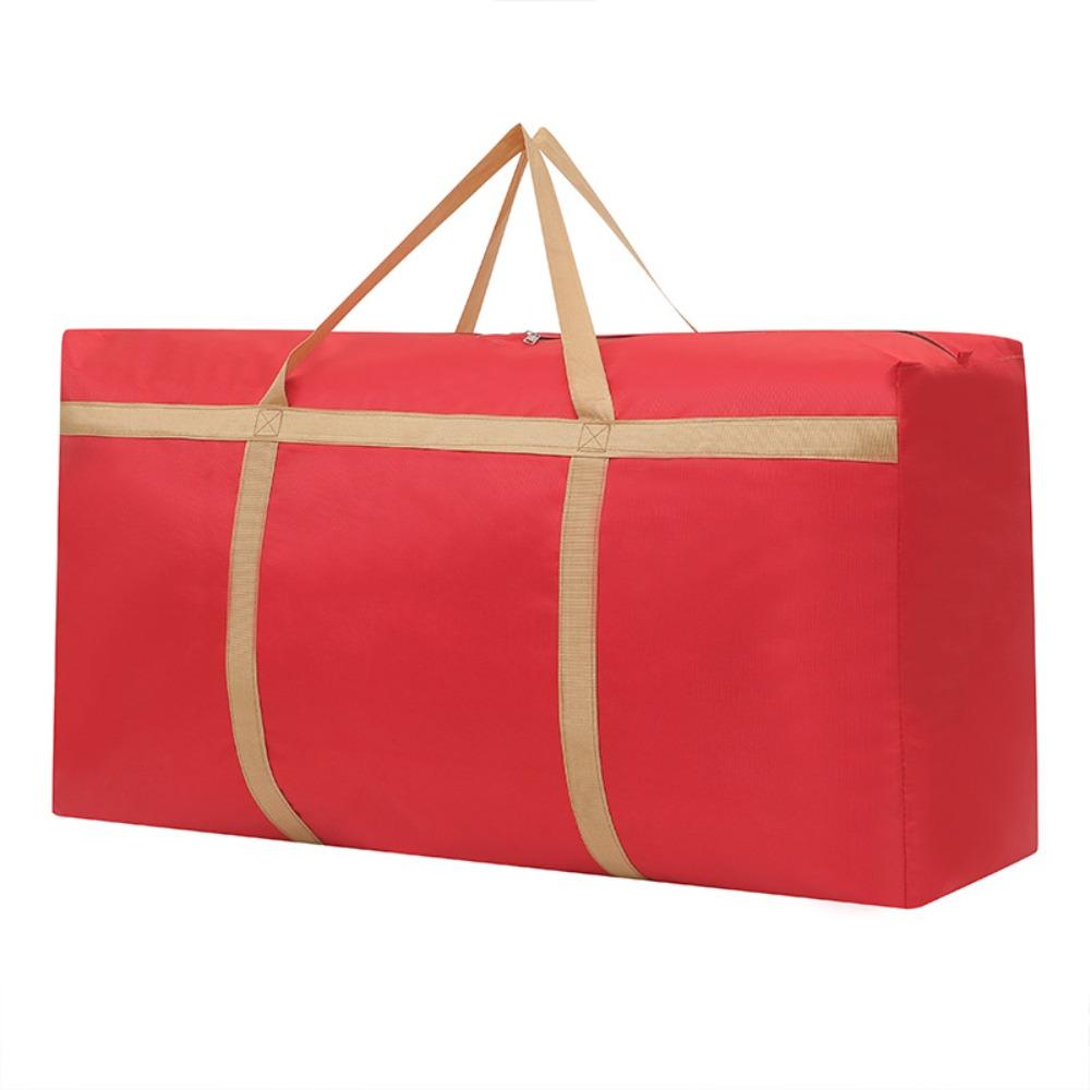 

Waterproof Oxford Cloth Luggage Bag Bidirectional Zipper Home Storage Bag Moving Bag Laundry красный
