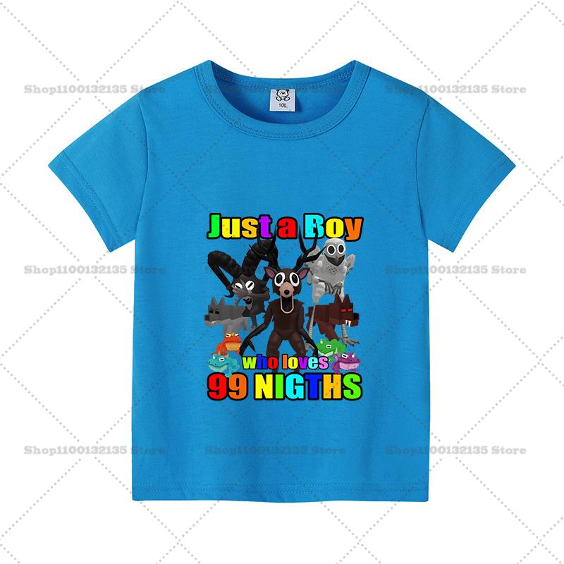 Game 99 Nights in The Forest Boys Girls T-Shirt Printed Cotton Children's Short Sleeve Casual Baby Short Sleeve Top T-Shirt Gift