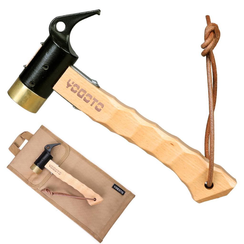 YOGOTO Peg Hammer with Safety Belt and Storage Case