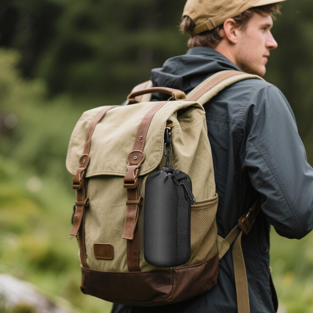 Pouzdro na objektiv, Černé Silné Neoprenové Velké Pouzdro na objektiv fotoaparátu, Čtyři Velikosti Pro Velké DSLR