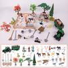 Realistic Farm Animal Figures Toy,42Pcs Farm Animal Figurines Playset Fences Frams Animal Cake Toppers Learning Toy Set
