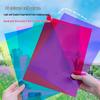 Folhas de Celofane Transparente Coloridas para DIY Infantil: Película Translúcida de PVC Borboleta Luz e Sombra