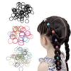 100 Colorful Seamless Hair Cords, Rubber Band, High Elasticity Hair Loop, Headband, Hair Accessory for Women