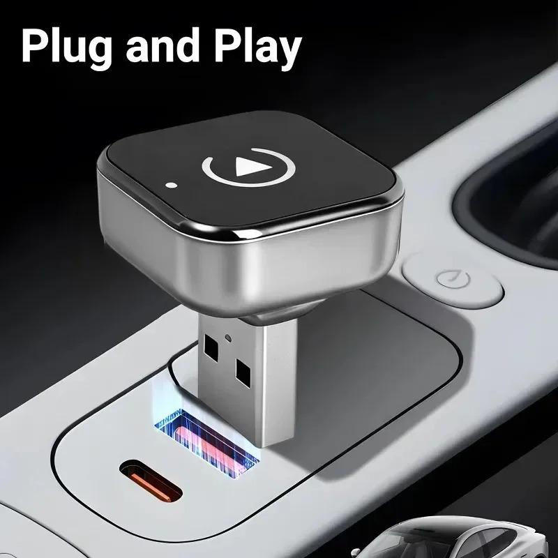 Car Smart System AI Smart Box 2in1 Carplay Box Wired To Wireless Adapter for IPhone Wireless Control Plug and Play Carplay