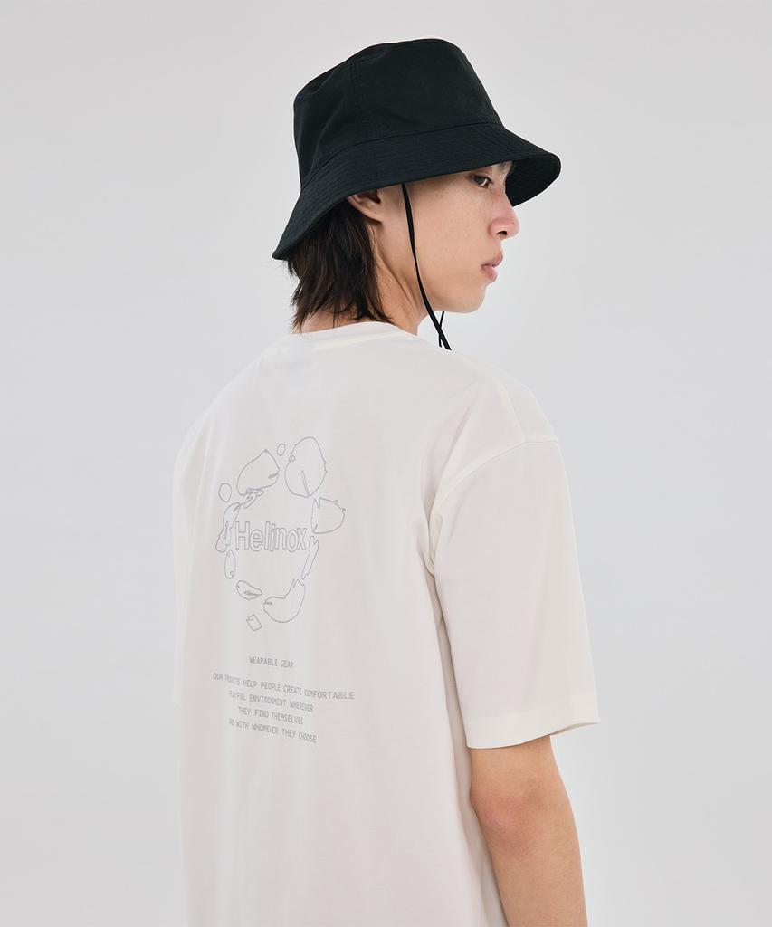 Hellinogseuweeo Magic Hours Sorona Short Sleeve T-Shirt_White