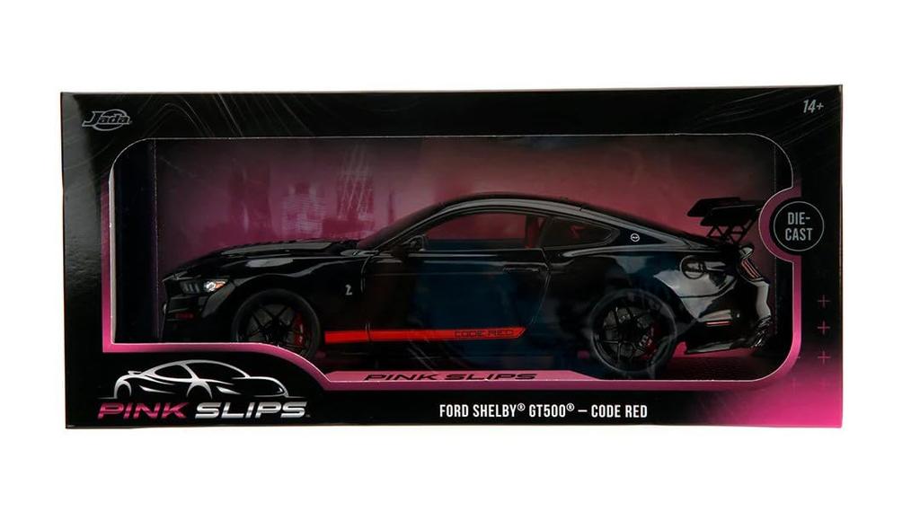 Kyosho Jada Toys PINK SLIPS Series Scale Shelby GT500 CODE RED Black Finished Model JADA36385 1/18