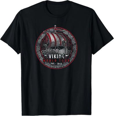 ( Vorne Hinten ) Wikinger Weltreise T-Shirt
