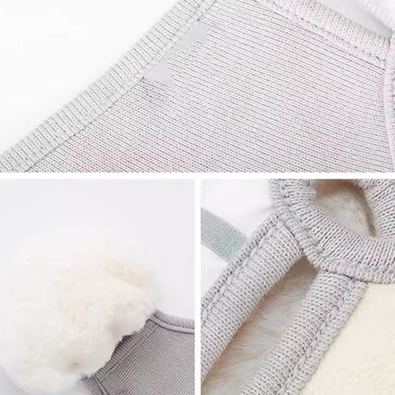 Unisex Winter Warme Winddichte Maske mit flauschigen Ohrenschützern - Dicke Staubdichte Atmungsaktive Mundabdeckung Halbes Gesicht Ohrenklappen